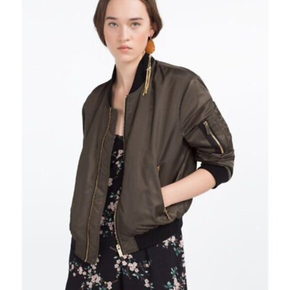 Zara Bomber Jacket - Picture 1 of 3